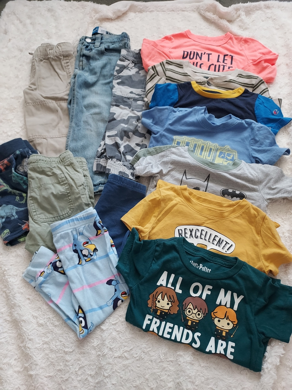 BUNDLE (14 pcs) Boys 2T Mixed Clothes School Play Casual Everyday Grandma's